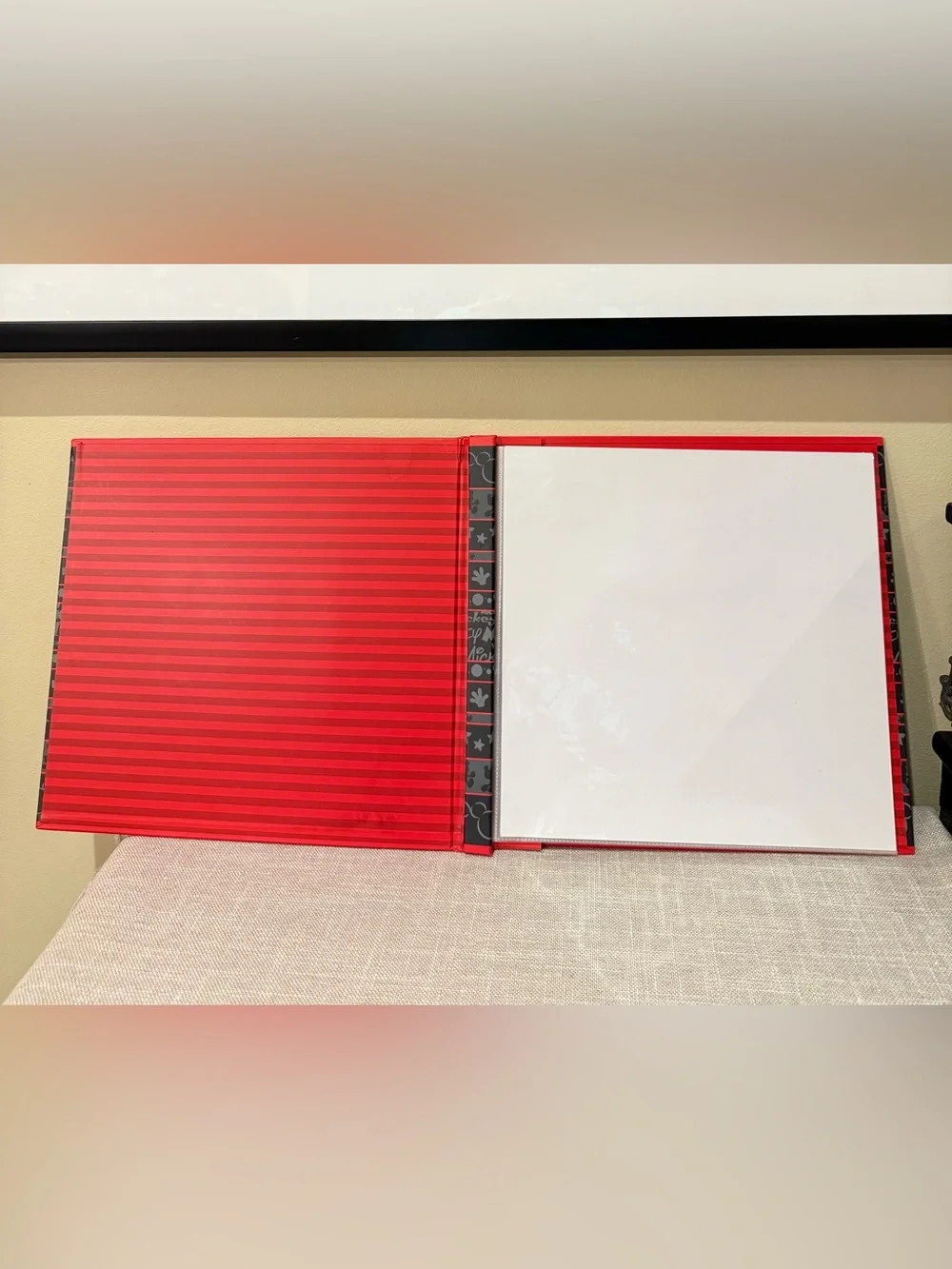 Sandylion Disney Mickey Mouse Photo Album Scrapbook Red Black 12x12